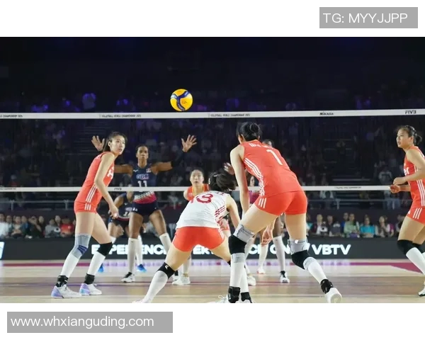 中国女排与韩国女排激战正酣争夺亚洲竞标赛冠军荣耀